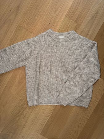H&M Strickpullover hellgrau