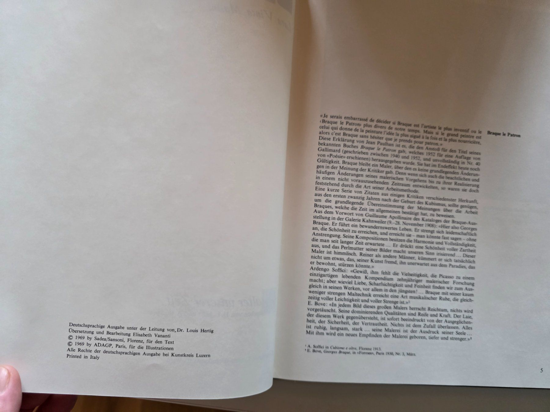 Libri: Georges Braque - Gestalter unserer Zeit - 1969 – Usato da Walterswil BE venduto da Lonitti 4