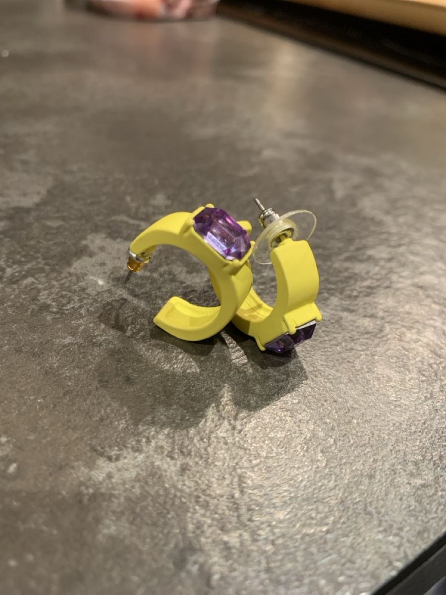 Ohrringe & -stecker: Orecchini gialli con pietra viola – Neu (gemäss Beschreibung) aus Osogna von lil_kfs9 1