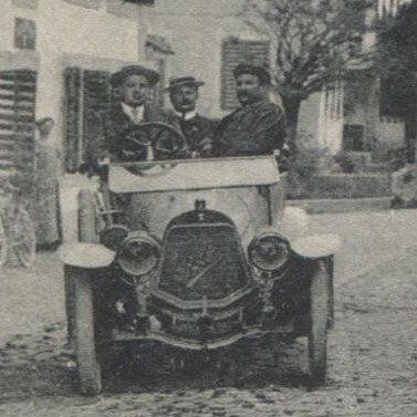 Cartoline postali: ARCH BE 1910 mit Oldtimer-Auto – Usato da Wil SG venduto da Clanx 1