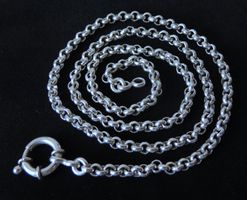 Silber 925 Erbsen Halskette 60 cm / 4,5 mm