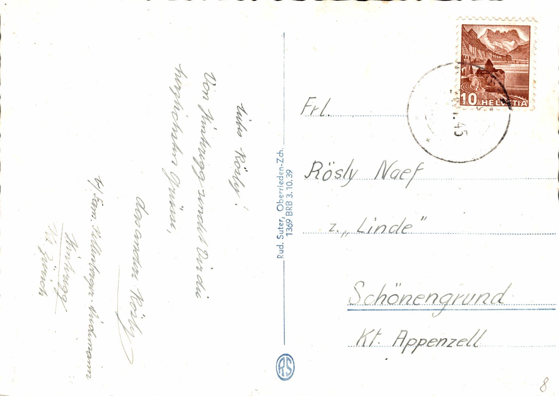 Cartoline postali: Hinter-Egg (Zch.) – Usato da Bronschhofen venduto da Astore 1