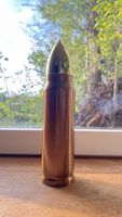 Isolierflasche Design Patrone Metall goldfarben ungebraucht