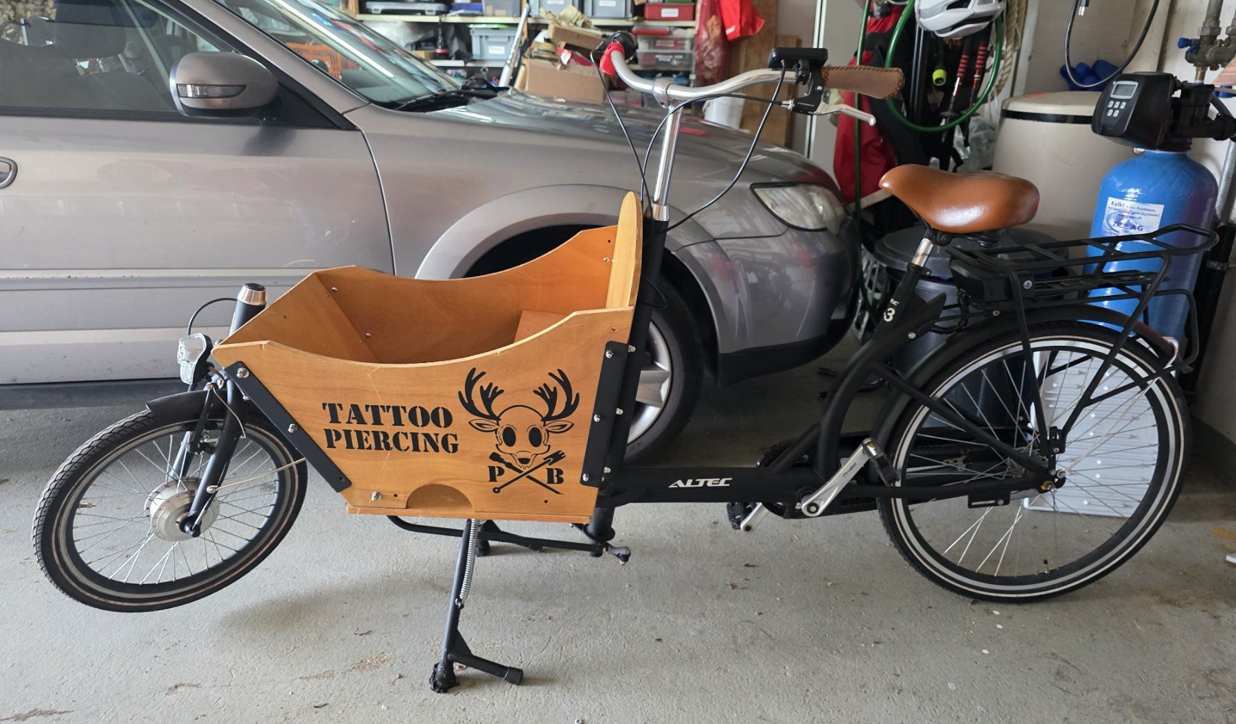 Biciclette: Lastenrad ALTEC mit Holzkiste gebraucht – Usato da Hettlingen venduto da Renzobrunner 1