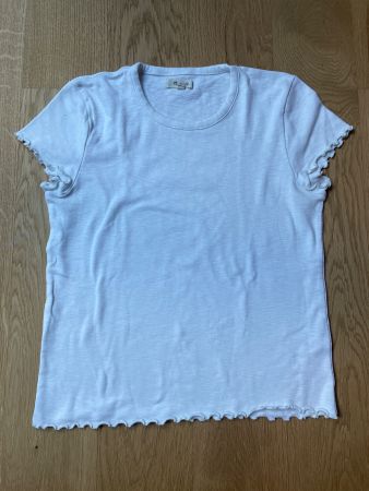 Madewell T-Shirt weiss mit „Lettuce Hem“