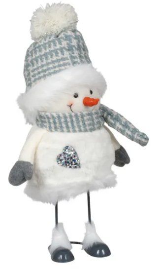 Toutes les décorations: Wackel-Schneemann 32cm blaue Mütze – Neuf avec emballage d'origine à Birmensdorf ZH par RehliAllerlei