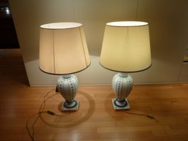 Porzellanlampe Paar "Le Porcellane" alles in Top Zustand