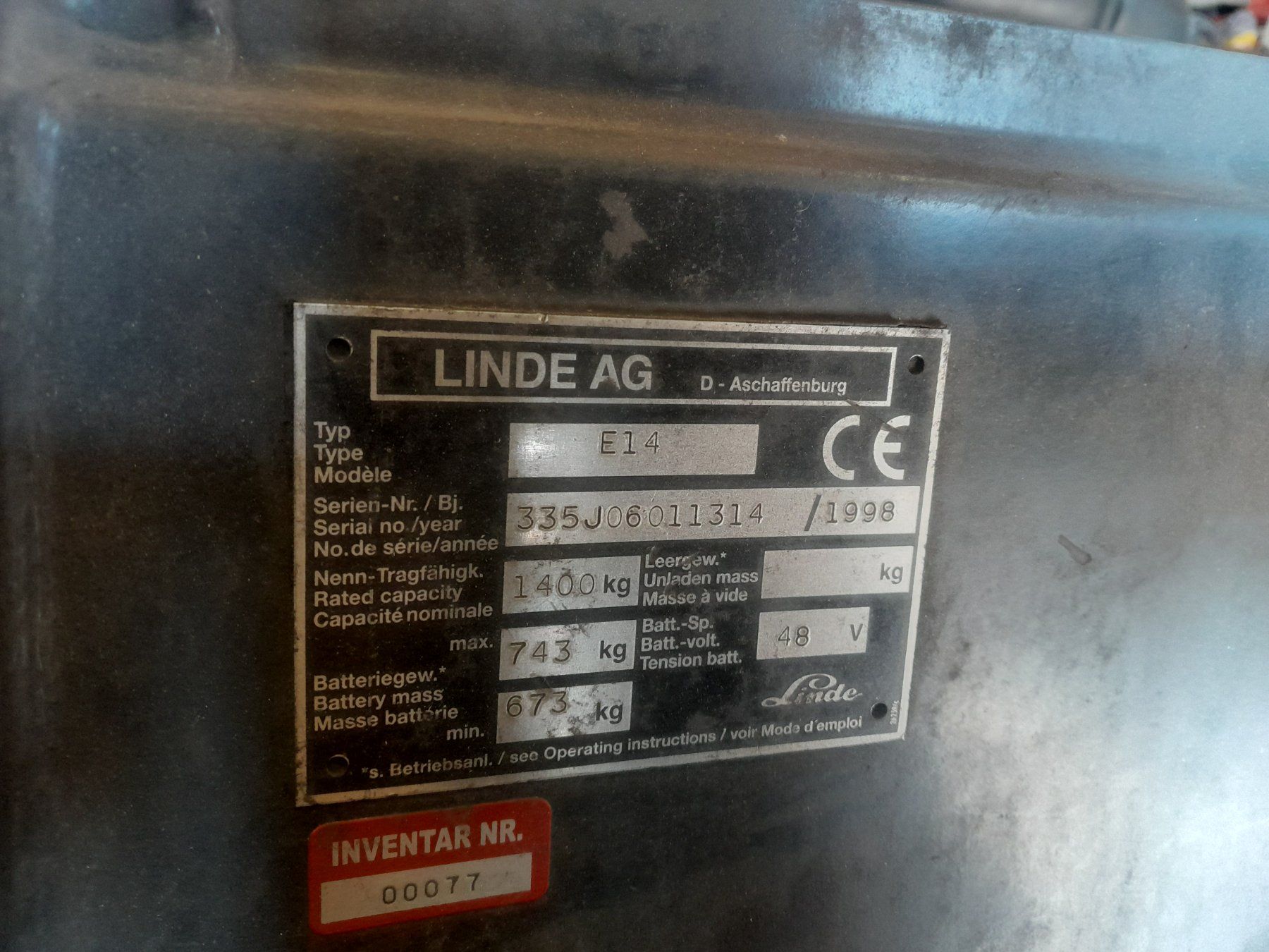 Linde Gabelstapler & Hubwagen: Stapler Linde E16P – Defekt aus Steg im Tösstal von a-techservice 1