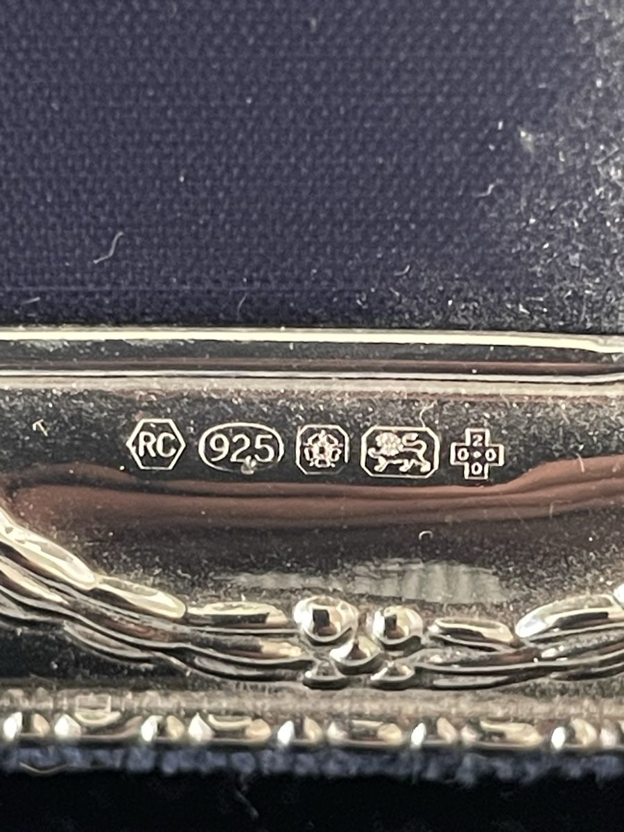 Cornici: Silber Bilderrahmen 925 Sterling Carrs Sheffield England – Usato da Steinmaur venduto da Eastwing 1