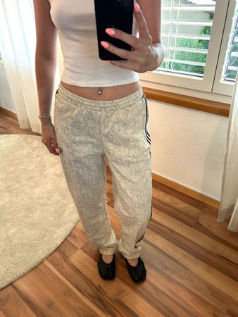 adidas trackpants snakeskin optic white/grey