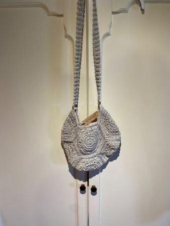 TASCHE-MINI,HELLGRAU,HANDGEMACHT