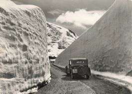 Grimselstrasse BE Grimselstrasse Strasse Schnee Oldtimer  G