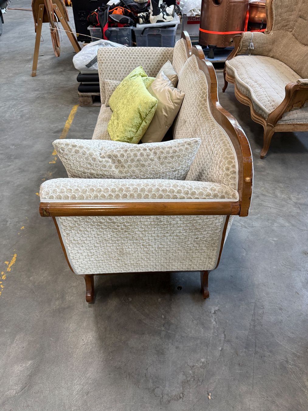 Sofas: Antikes Sofa Holz beige – D'occasion à Eschenz par stierzel74 1