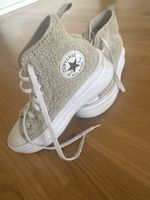 Coole Converse Run Star Hike High Gr.38 Teddy-Look Beige