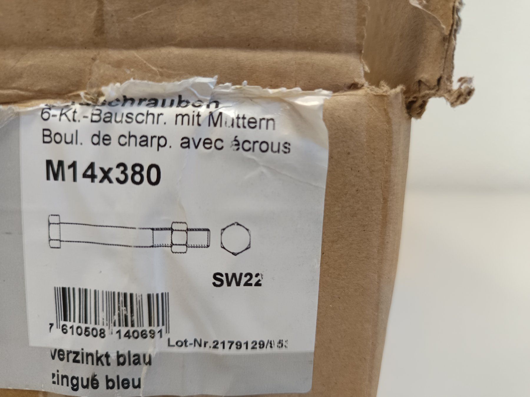 Tous les outils: Bauschrauben M14 x 380 – Neuf avec emballage d'origine à Rüthi (Rheintal) par Balty