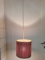 Vintage Holzlamellen-Lampe aus den 60er Jahren