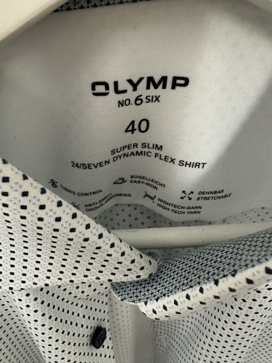 Hemden: Olymp Hemd No. 6 Six, Hellblau/weiss – Gebraucht aus Lenzburg von WeberAlvin 1