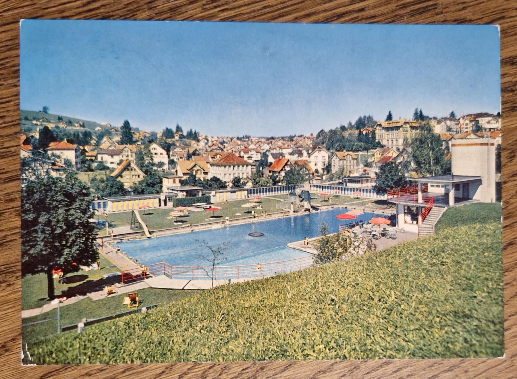 Cartoline postali: Kurort Heiden, Schwimmbad 1962 – Usato da Ebikon venduto da Donar50