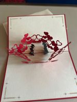 Romantische 3D Pop-Up Karte zum Valentinstag, Neu! ❤️💌