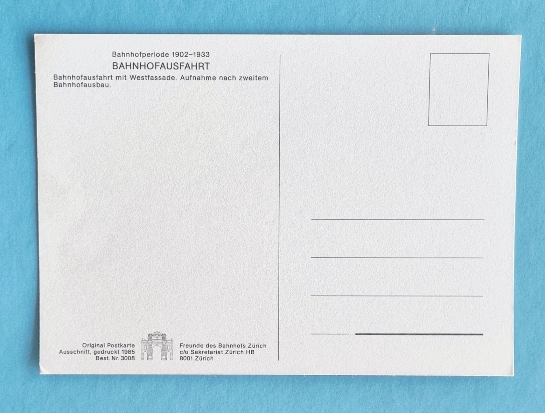 Cartoline postali: Zürich - Bahnhof – Usato da Rothrist venduto da RROENK 1