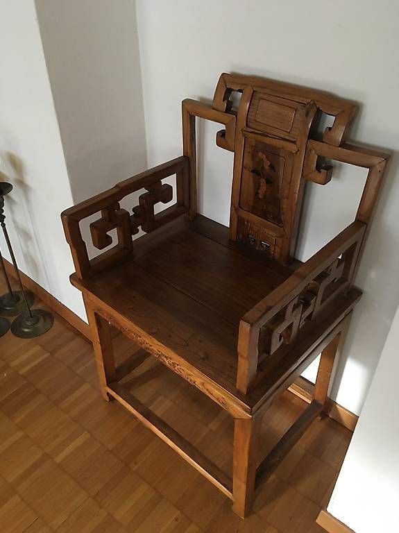 Stühle: Antiker Chinesischer Holzstuhl – Gebraucht aus Zürich von BuenosAires03 1