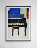 Piano Moderne Kunst Expressionismus Klavier Relaxing Bild