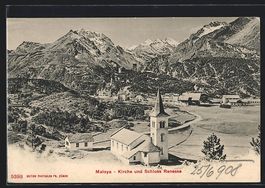 AK Maloja, Kirche u. Schloss Renesse
