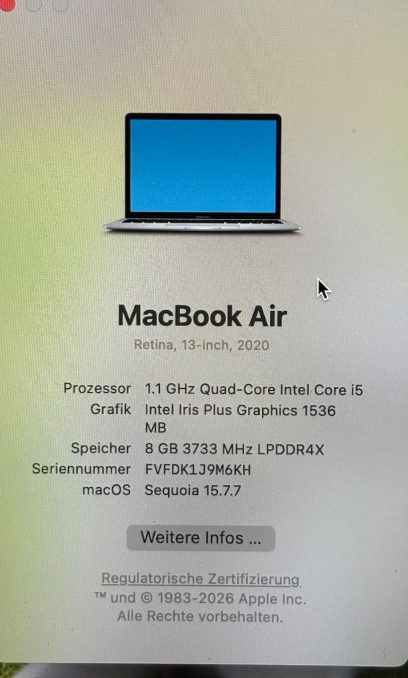 Apple Notebooks: Mac Book Air 2020 – Gebraucht aus Weinfelden von BeatP 4
