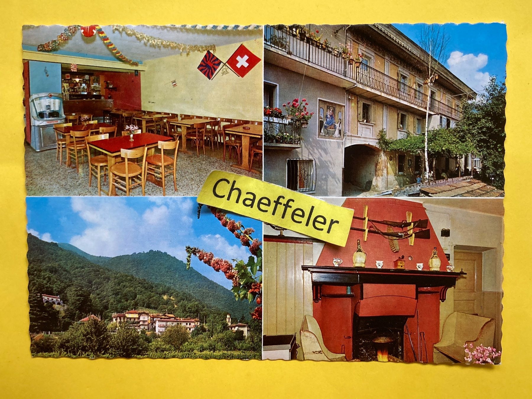 Cartoline postali: Ristorante Giardino Bombinasco – Usato da Zürich venduto da Chaeffeler