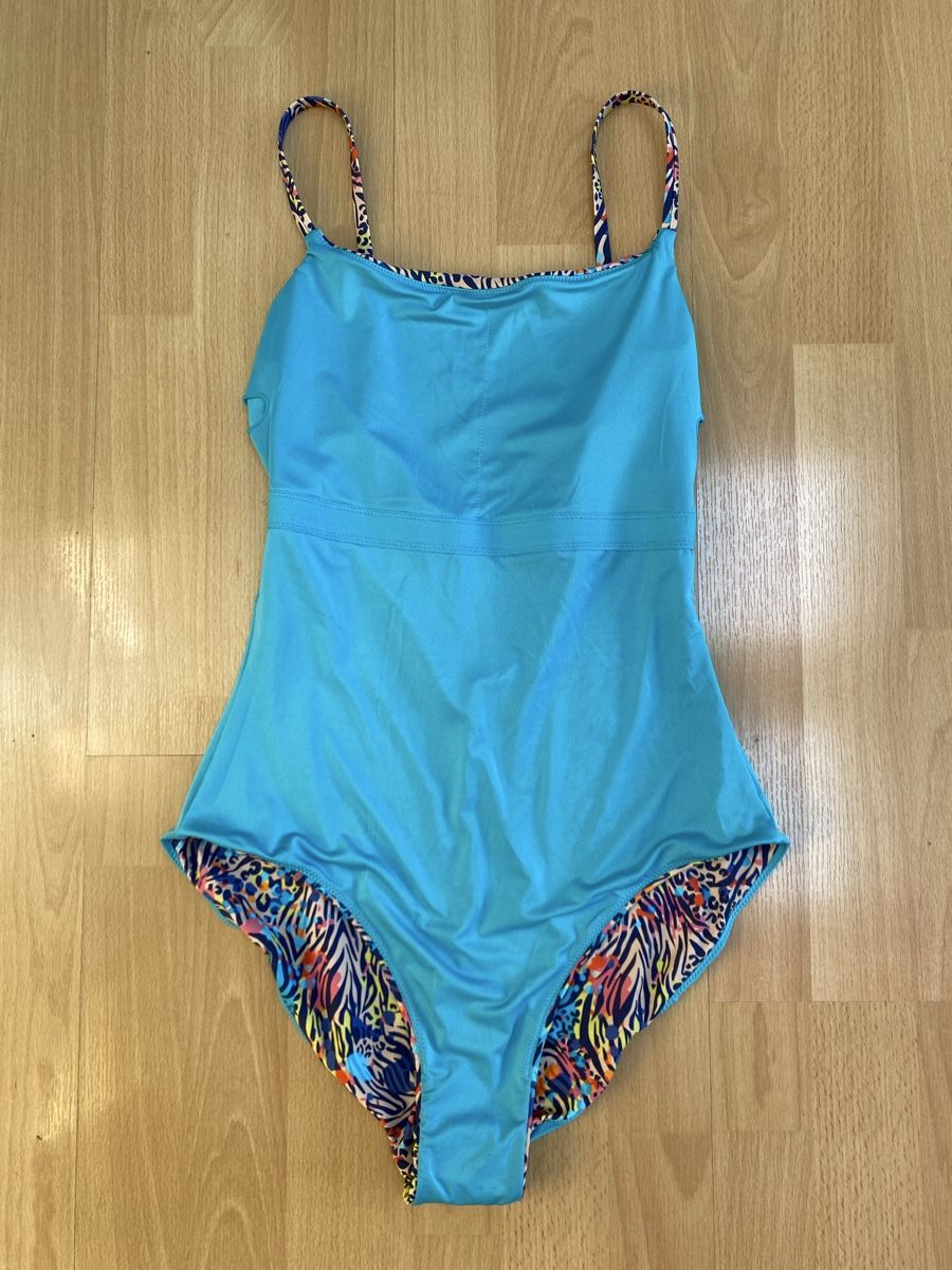 Marie Jo Costumi da bagno & Bikini: Badeanzug Blau/Tierdruck Muster Grösse 36/38 – Nuovo (secondo la descrizione) da Buochs venduto da H16 4