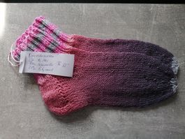 Kurzrohrsocken handgestrickt, Grösse: 40/41