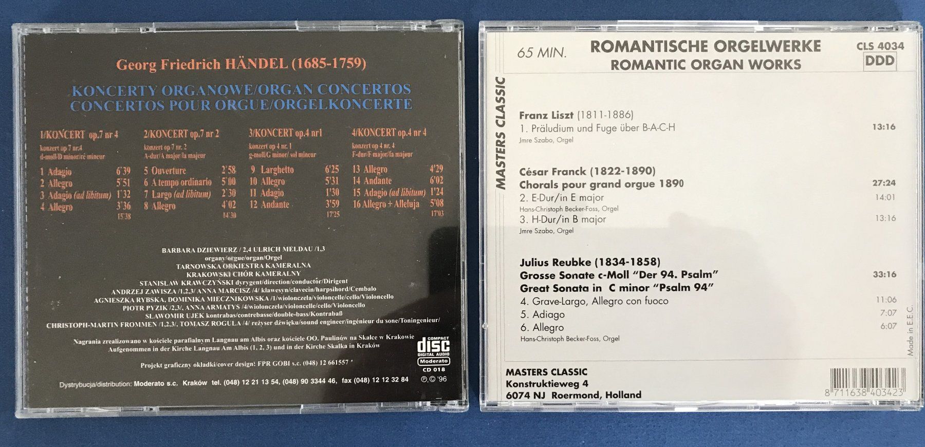 CD: SAMMLUNG ORGELWERKE (10 CD’s) – Usato da Zürich venduto da Domus09 5