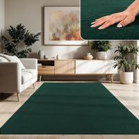 -50% ‼️ 300x400 cm Teppich Super Soft WALDGRÜN