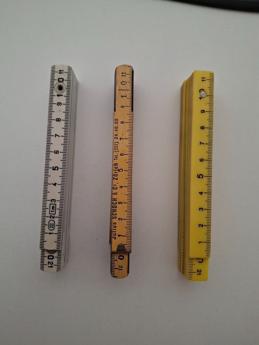 Misurare: Set mit 3 Klappmeter (je 1 m) – Usato da Dietikon venduto da Hwengi