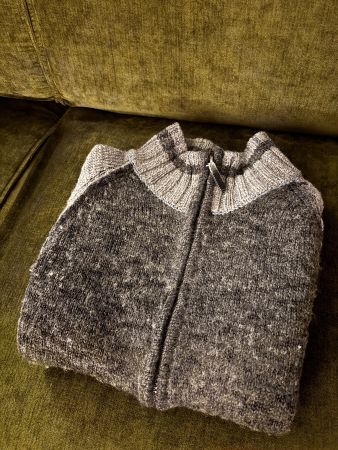 Warme Herren Vintage Strickjacke - Grösse M