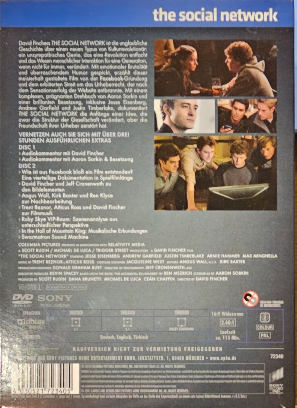 Alle DVDs: The Social Network – Gebraucht aus Wahlen b. Laufen von Cg10 1