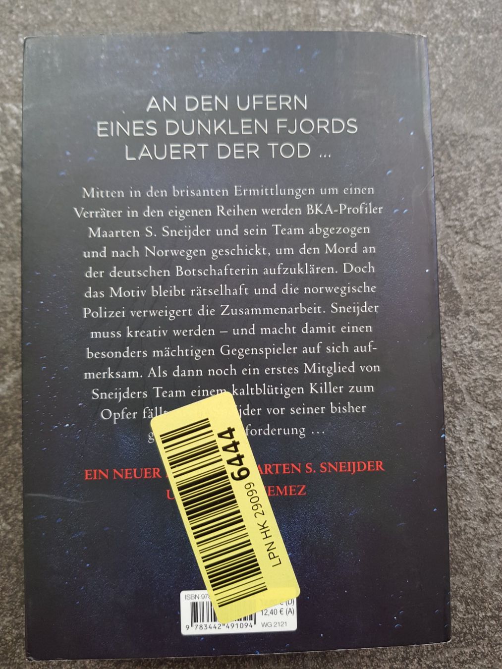 Libri: TODESSCHMERZ / Andreas Gruber / Thriller – Usato da Dietikon venduto da marconi07 1