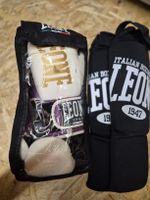 Leone Boxhandschuhe und Beinschoner