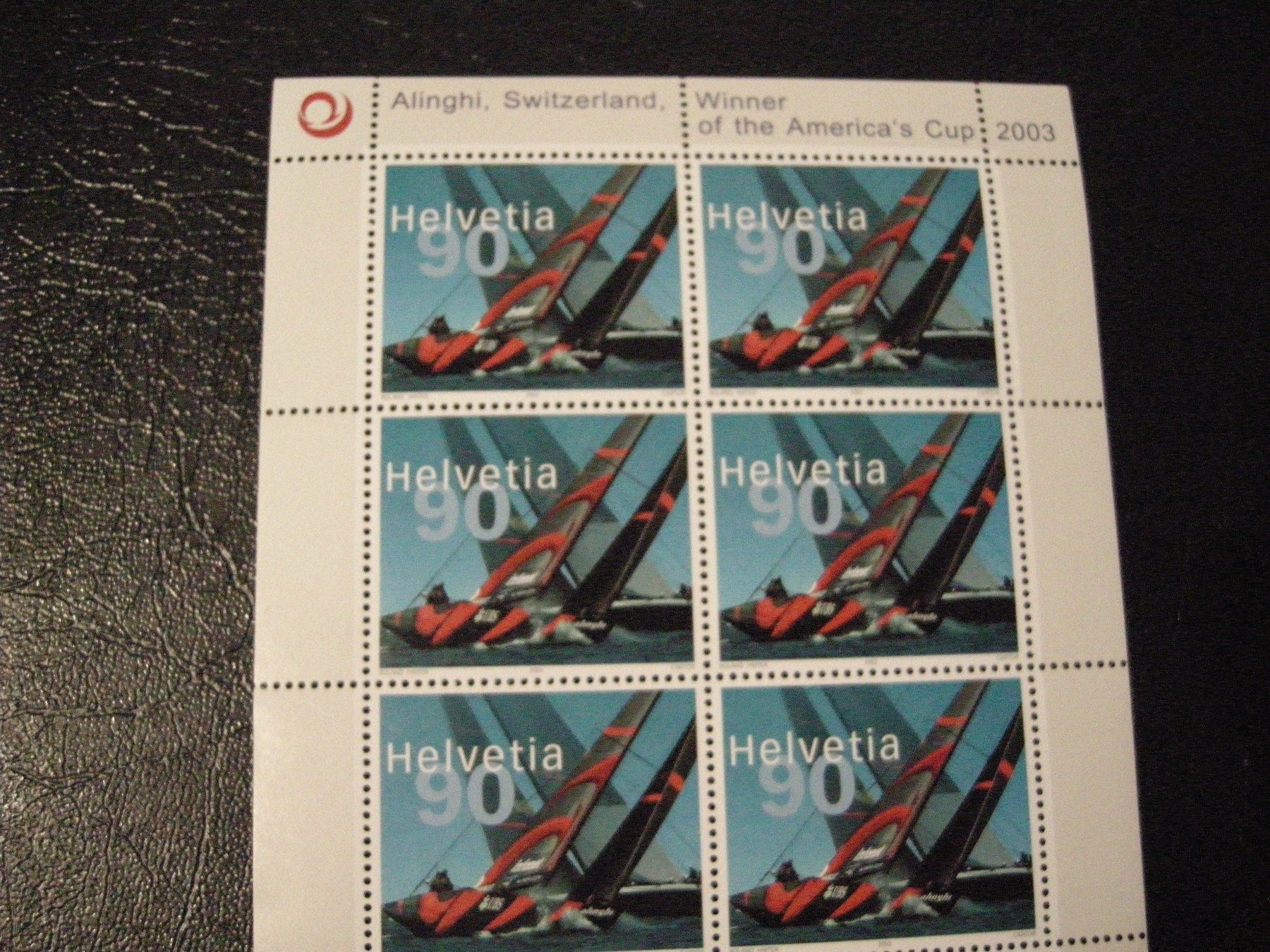 Tutti i francobolli: 2003 KLEINBOGEN ALINGHI SWITZERLAND, POSTFRISCH – Usato da Rüti ZH venduto da jupi1945 2