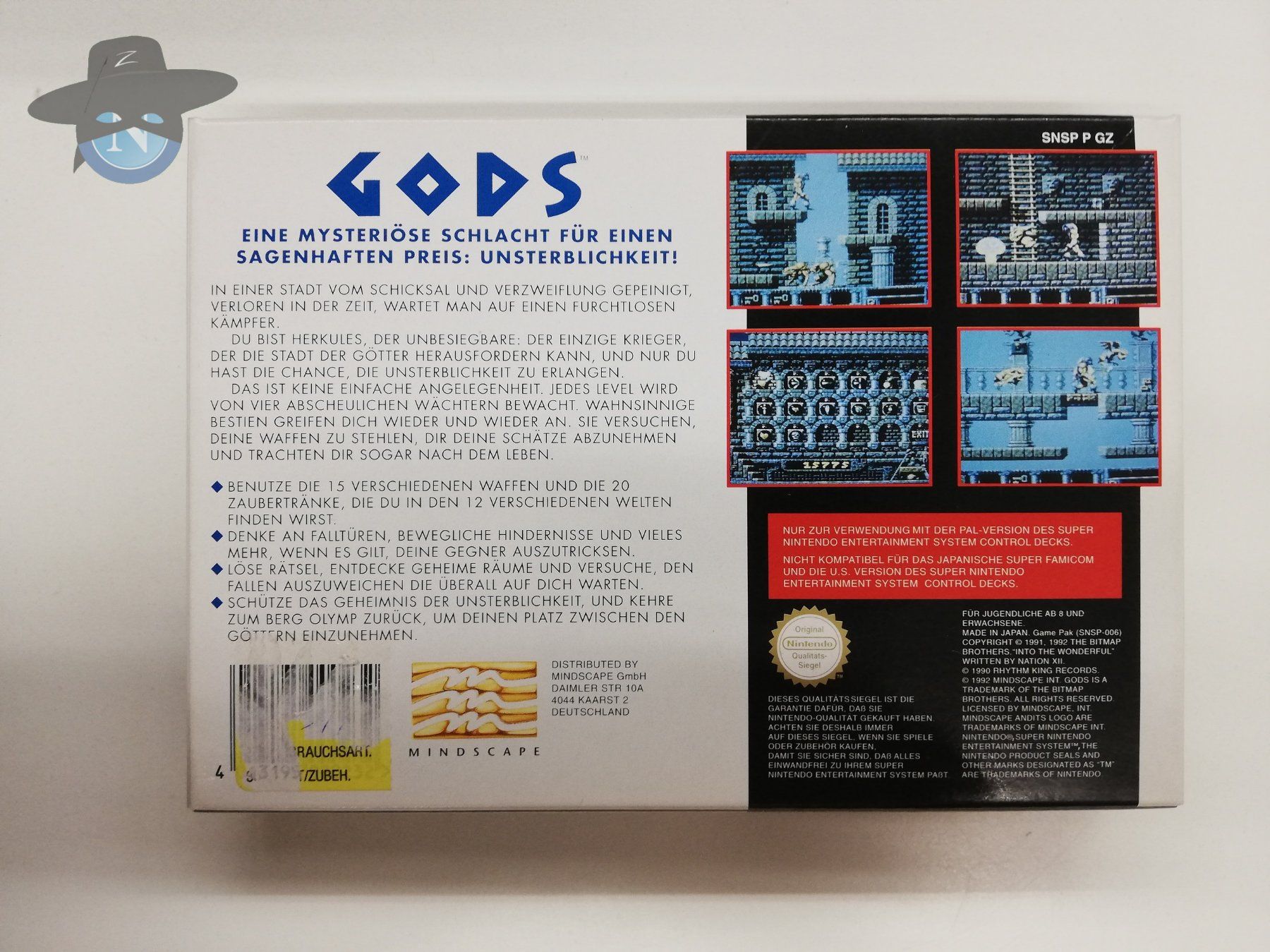 Nintendo Giochi: Gods (Bitmap Brothers) / Super Nintendo SNES – Usato da St. Gallen venduto da zorro_dc 1