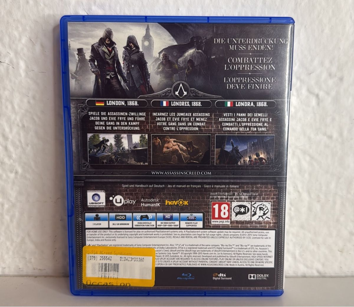 Sony Spiele: Assassin's Creed Syndicate PS4/PS5 game – Gebraucht aus Ehrendingen von bubulence 1