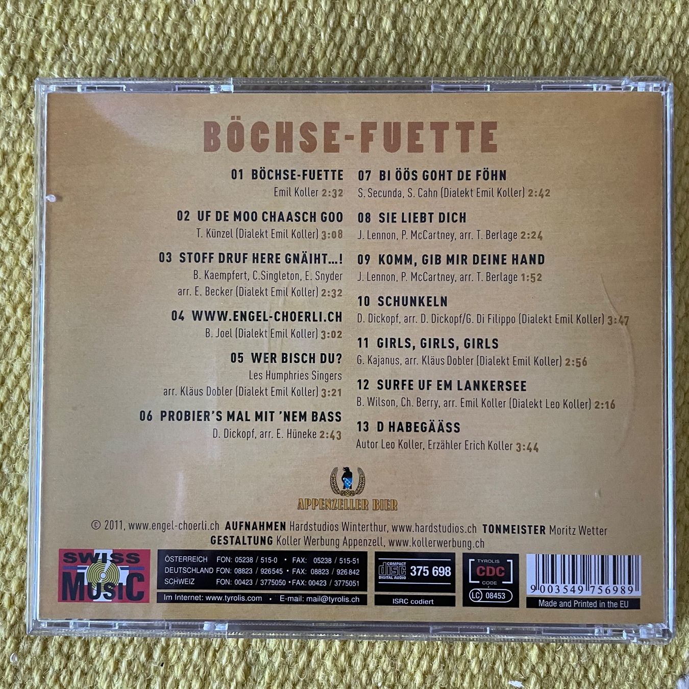 CD: ENGEL CHÖRLI APPENZELL-BÖCHSE FUETTE – Usato da Rorschacherberg venduto da CD-Roli 1