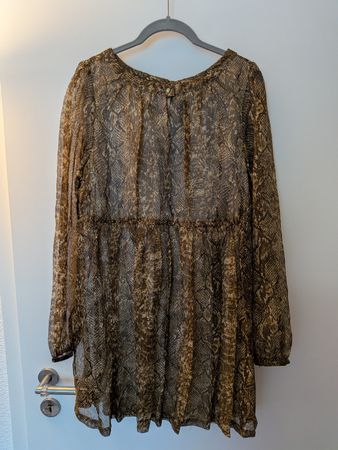 Chiffon Snake Print Dress Size M good condition