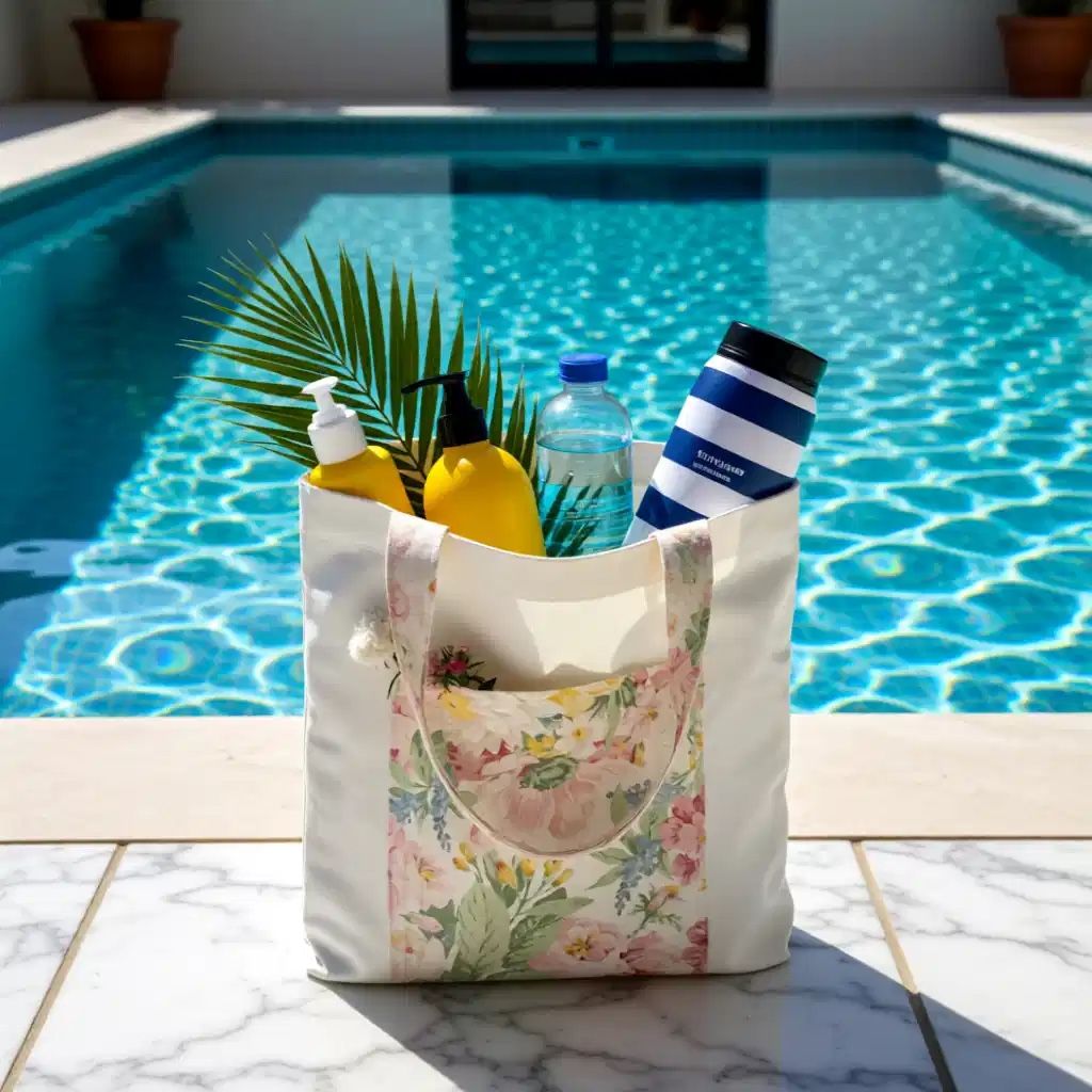 Borse da donna: Stofftasche - Beach bag Floral - Handgemachte - Neu! – Nuovo e nell'imballaggio originale da Vals venduto da ABA-Atelier 2