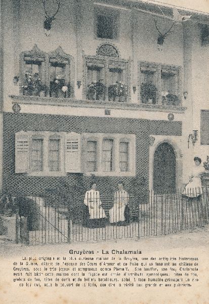 Cartoline postali: Gruyères - la Chalamala + c1910 – Usato da Emmenbrücke venduto da teestube