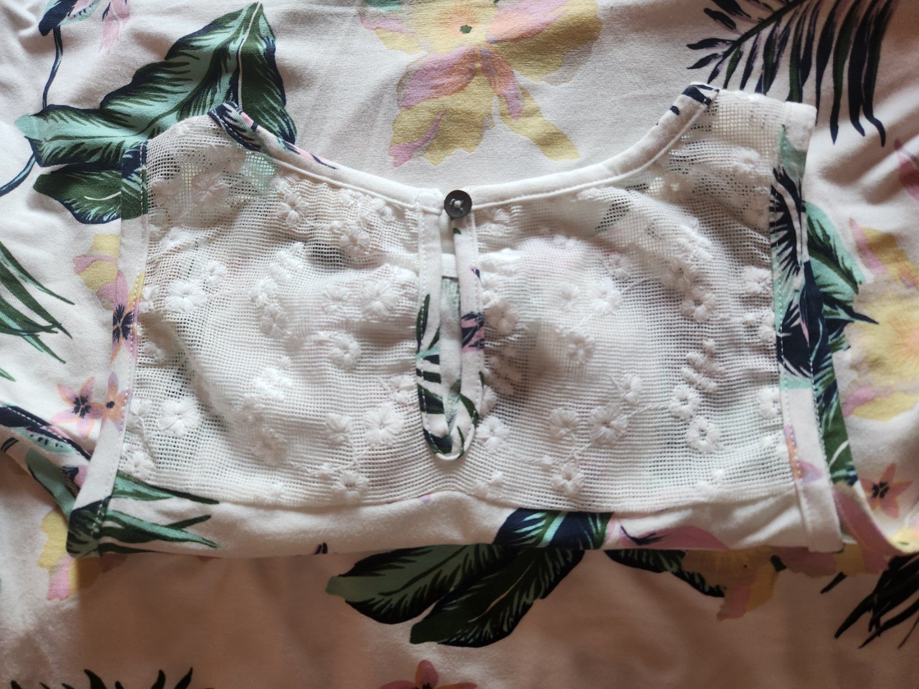 Roxy Kleider: Robe Roxy imprimé tropical blanc taille S new – Neu (gemäss Beschreibung) aus Neuchâtel von Virg30 7