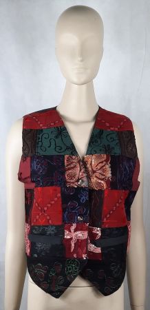 BOOMBABA Gilet Unisex Orientalische Bunte Gilet Gr. S/M