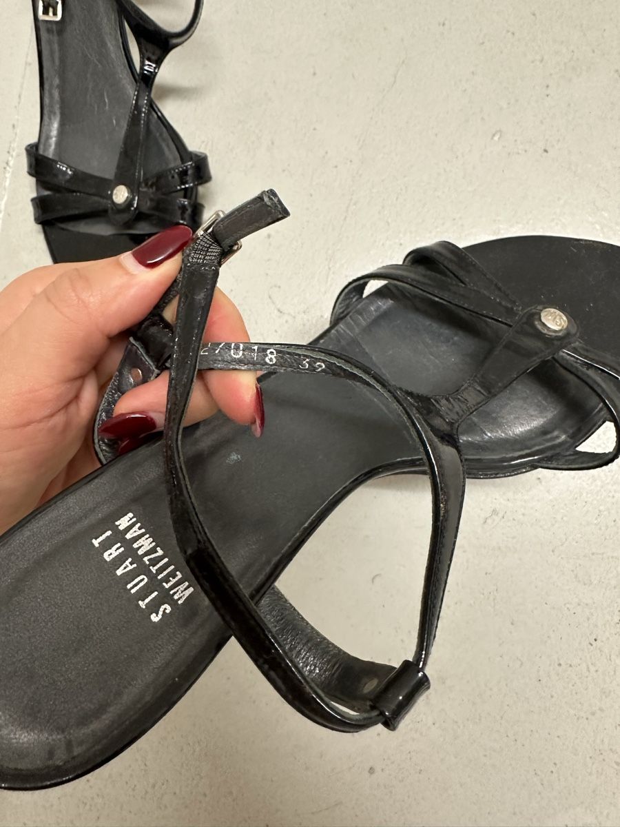 Stuart Weitzman Chaussures femmes: Sandaletten Stuart Weitzman schwarz Grösse 39 – D'occasion à Meilen par ninifee20 3