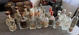Grosse Sammlung leere Schnaps- & Rumflaschen (Konvolut für D