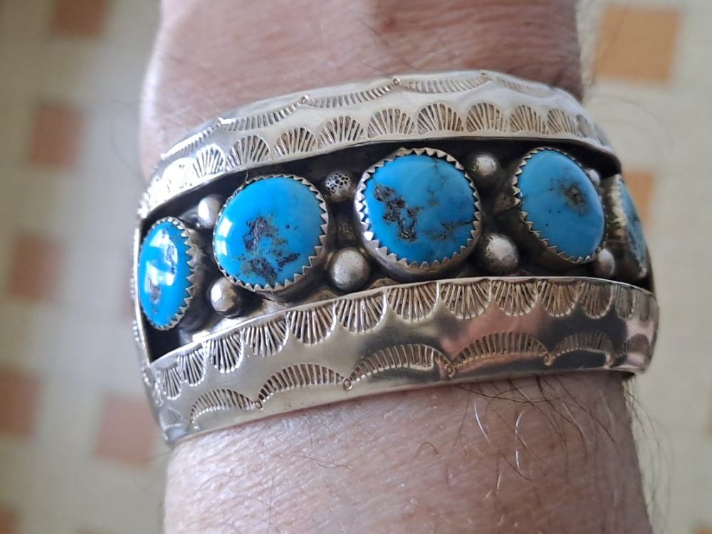 Armbänder & -reifen: BRACELET NAVAJO TURQUOISE ARGENT – Gebraucht aus LAUSANNE von KWEW 6